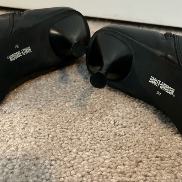 Harley-Davidson Black Heeled Boots - Picture 6 of 8